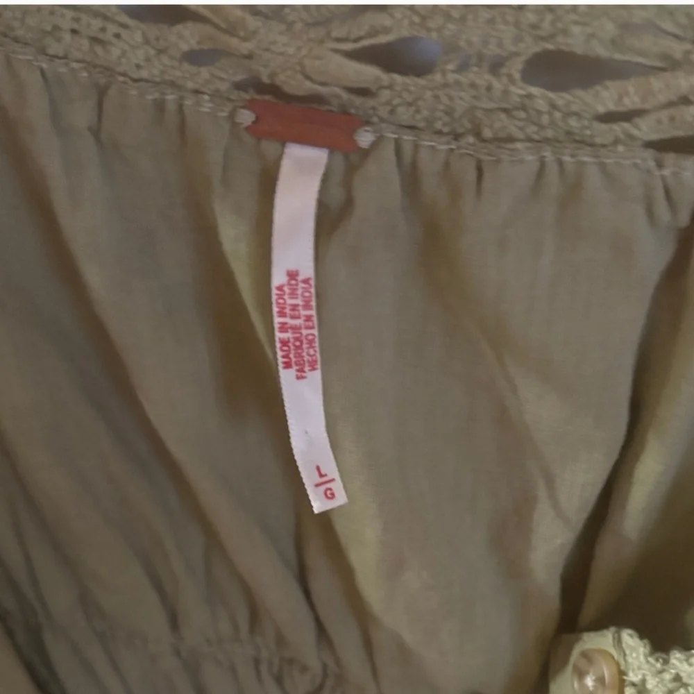 Free People Olive Floral Long - Picture 4 of 9